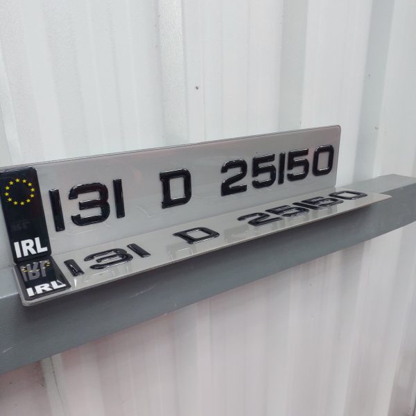 3D Gel Number plates Tinted